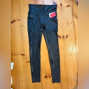 SPANX Faux Leather Black Leggings